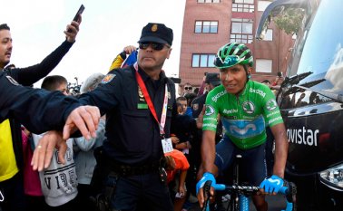 Este jueves, la 18ª etapa de la Vuelta de 177,5 km discurre entre Colmenar Viejo y Becerril de la Sierra con cuatro altos de primera categoría. AFP