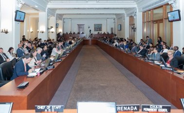 Costa Rica intentó sin éxito que se aprobara una enmienda a la resolución excluyendo el uso de la fuerza armada como alternativa. AFP