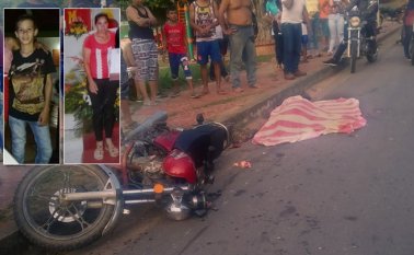 María Cristina Flórez Ovallos, de 65 años, y Juan Carlos Ropero García, de 12. Cortesía