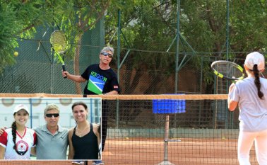 El antioqueño Édgar Muñoz pareciera tener el secreto para crear grandes tenistas. Mario Caicedo y archivo