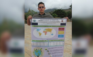 Nicolás García Serrano representa a Colombia en Emiratos Árabes Unidos, en la Expociencia Internacional Abu Dhabi. Roberto Ospino