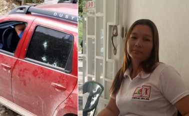 Yolanda González García resultó herida. Colprensa