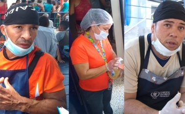 Elton Jhon Colmenarez, Luzmarina Gómez Barboza y Diomel López Yansy. Luis Alfredo Estévez