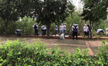 Así se lleva a cabo la jornada de limpieza en Cúcuta.  Coponor