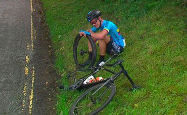 Gómez es campeón nacional y panamericano, y en la contrarreloj del Mundial terminó 15° el pasado lunes. captura de video