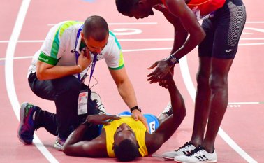 El calor y humedad han hecho que las pruebas de asfalto sean especialmente lentas, con los atletas incapaces de buscar buenas marcas. AFP