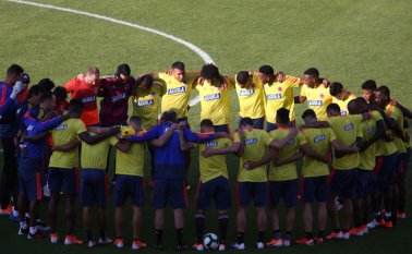 Los jugadores de la Selección iniciaron los trabajos de práctica en Alicante, España. Colprensa