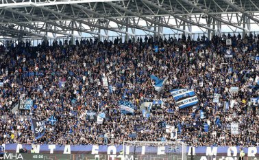 Los gritos racistas de los aficionados generaron el rechazo del presidente de la Fifa Gianni Infantino. Tomada de Twitter @Atalanta_BC