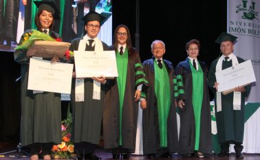 Diana Isabel Merchán García, Joaquín Manuel León Gómez, Shirley Ramírez Villamizar, Carlos Corredor Pereira, Yolanda Gallardo de Parada y Luis Alejandro Delgado. Cortesía