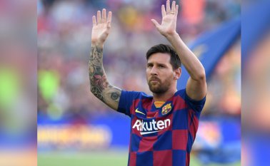 Messi fue condenado en julio de 2016 a 21 meses de prisión, conmutados por una multa de 252.000 euros.  AFP