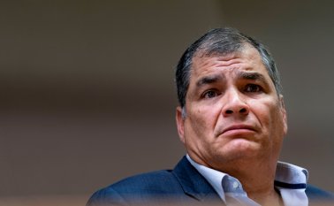 Rafael Correa, expresidente de Ecuador. AFP
