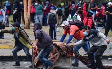 Ecuador cumple 11 días en crisis. AFP