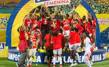 América de Cali es el actual campeón de la Liga Femenina Colombiana y uno de los equipos que está en Quito en la Copa Libertadores. Archivo