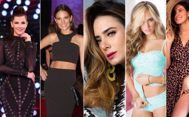 Carolina Cruz, Juliana Galvis, Johanna Fadul, Elizabeth Loaiza y Taliana Vargas. Archivo