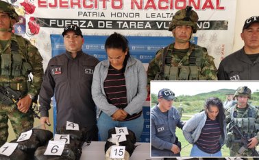 La Negra fue trasladada vía aérea a Cúcuta y entregada a las autoridades competentes. Cortesía