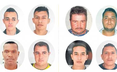 Un intendente jefe, un subintendente, cuatro patrulleros y un policía retirado fueron los capturados. Cortesía