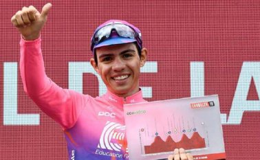 Sergio Higuita, el ciclista nacido en Medellín hace 22 años, actualmente pertenece al equipo EF Education First, con el que se espera que compita las ‘tres grandes’ del ciclismo en 2020. Archivo/La Opinión