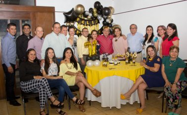 El cumpleañero presidente del Colegio de Contadores Públicos de Norte de Santander. Alfredo Estévez