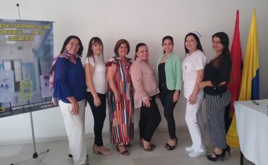 Carmenza Díaz Trujillo, Luz Marina Arias, Piedad Consuelo Roa Sanguino, Érika Rodríguez, Ingrid Nataly Santiago, Ludy Yadira Villamizar Sandoval y Deysi Karime Monsalvo Jaimes. Cortesía