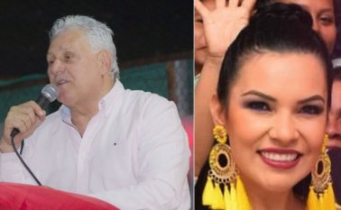 Alcalde de Cúcuta, César Omar Rojas Ayala, e Isabel Márquez Rubio, secretaria de Equidad y Género. Archivo