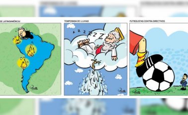 Trazos del caricaturista Yeyo. La Opinión