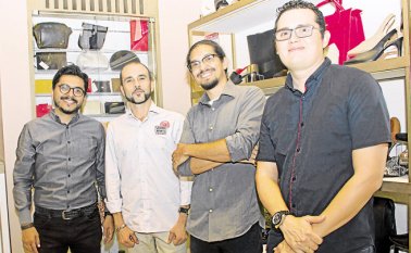 Víctor Garavito Durán, Alex Brahim, Karlomagno Lugo y Willer Useche. Alfredo Estévez/La Opinión