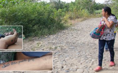 Dos tatuajes tenía el joven hallado sin vida, ambos en el brazo derecho.
Alfredo Estévez