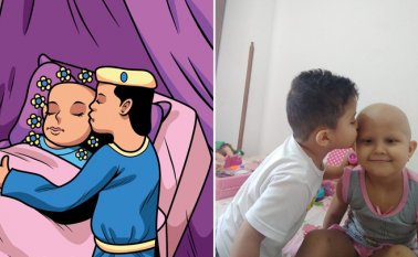 La princesa Isa rescata a los niños y los libera de un mundo de tristeza. Sus dibujos hacen parte de las ilustraciones que acompañan la historia. Cortesía