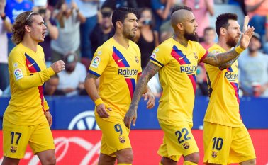 El Barcelona recibirá al conjunto checo mermado en ataque tras la lesión muscular de Luis Suárez. AFP