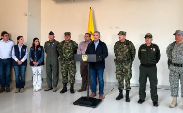 Iván Duque en el Cauca. Colprensa