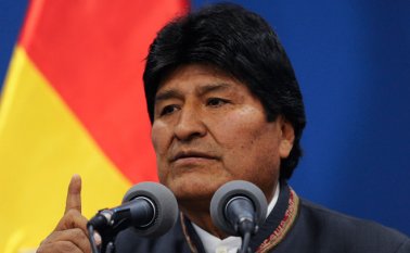 Evo Morales había inaugurado antes una carretera para unir las poblaciones andinas de Caracollo con Colquiri, al sur de La Paz. AFP