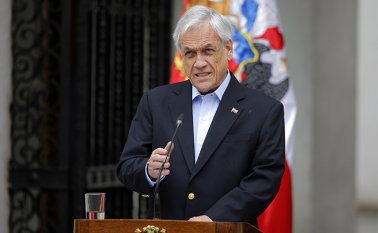 Sebastían Piñera dijo "no" a la solicitud de los manifestantes que piden a gritos su renuncia. AFP