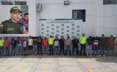 Una estructura delincuencial, conocida como ‘El Combo’, fue desarticulada por la Policía de Norte de Santander. Policía Nacional