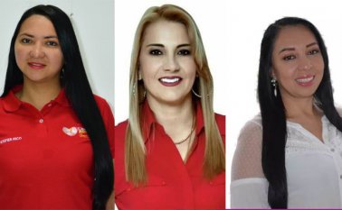 Yenifer Karime Rico, Diana Patricia Escobar y Mayid Lorena Gegen. La Opinión