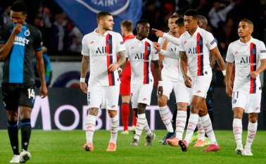 El París Saint-Germain es el único equipo en la fase de grupos que aún no ha recibido gol. El cuadro francés ha ganado los cuatro partidos que ha jugado y en la próxima fecha se enfrentará al Real Madrid en el Santiago Bernabéu. AFP