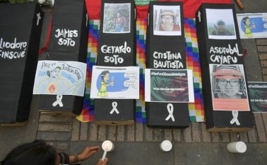 “La cúpula civil del gobierno se tiene que sentar con las autoridades indígenas, no con las ONG ni con las confederaciones que hay en Bogotá, para definir una complicidad positiva”, considera el jefe de misión de la OEA. AFP