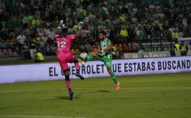Nacional funcionó desde el comienzo, tanto que a los 9 minutos ya ganaba 1-0. Tomada de Twitter Atlético Nacional
