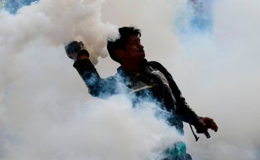 Cinco cocaleros leales al expresidente boliviano Evo Morales murieron. AFP