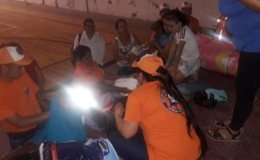 En total se registró el desplazamiento de 945 personas que ertenecen a 266 familias.  Cortesía