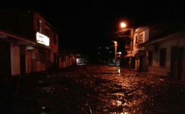 Inundación en Corinto. Colprensa