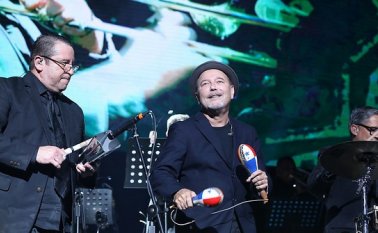 Rubén Blades celebra 50 años de éxitos junto a Yuri Buenaventura y Monsieur Perine en el Movistar Arena de Bogotá. Colprensa