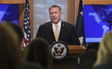 Pompeo dijo que Estados Unidos rechaza actualmente el enfoque de la administración Obama, aunque negó que se estuviera dando luz verde a Israel para construir más asentamientos. AFP