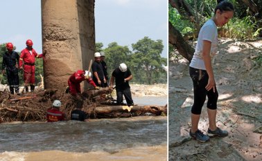 De manera simultánea los equipos de socorro trabajaron en los diferentes puntos estratégicos para la búsqueda del menor. Mario Caicedo/La Opinión