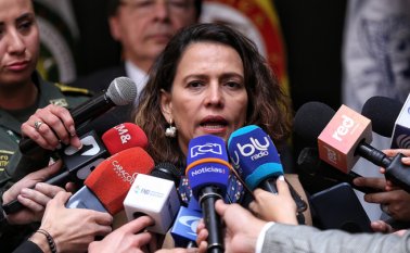 "El llamado a continuar con la no violencia, que es lo más importante en el país", expresó la ministra del Interior, Nancy Patricia Gutiérrez. Colprensa