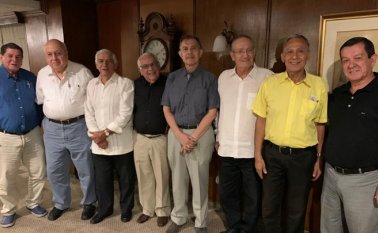 Ernesto Collazos, Abraham Abrajim, Alberto Santaella, Antonio Páez, Marino Vargas, David Bonells Rovira, Germán ‘El Burrito’ González y Orlando Sepúlveda. Cortesía