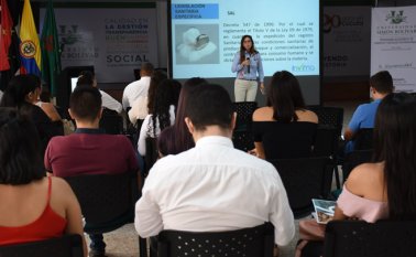 La actividad estuvo dirigida a estudiantes, egresados, profesores y empresarios de los sectores productivos de Norte de Santander. 
 Cortesía