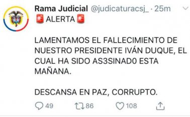 Estas son algunas de las amenazas contra la vida del mandatario que se escribieron en la cuenta de Twitter. Twitter