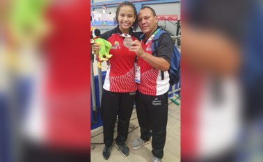 Con 16 años Nayerly Pajoy logró el bronce contra Karen Martínez, de 30 años.
Cortesía