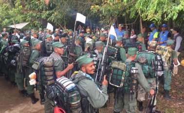 Se cumplió el tercer aniversario del histórico pacto con la que fuera la guerrilla más antigua de América. Archivo