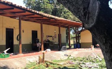 Esta fue la finca donde el ocurrió el hecho. Colprensa